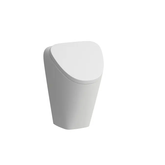 VILA 2.0 Siphonic urinal 'rimless', internal water inlet, with mounting holes for cover, with electronic control system, mains operated (230V), with integrated bluetooth