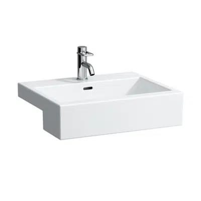 LIVING Semi-recessed washbasin 550 mm, rectangular