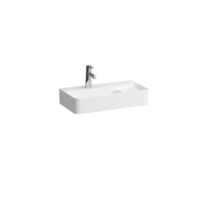 VAL Washbasin 'compact', with semi-wet area right