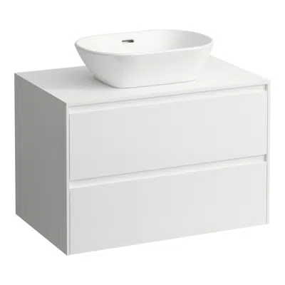 LANI Drawer element 800, 2 drawers, with center cut-out, 12 mm top için görüntü