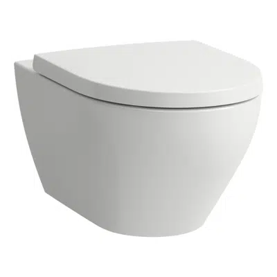 afbeelding voor MODERNA S Wall hung WC silent 'design', silent-flush/rimless, washdown, without flushing rim