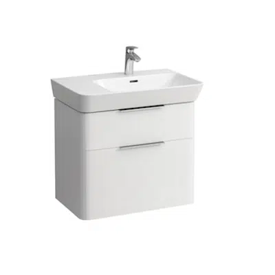 MODERNA R Vanity unit 655 mm (R) with two drawers for washbasin shelf right