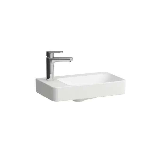 PRO X Small washbasin 48cm, COMPACT, tap bank left