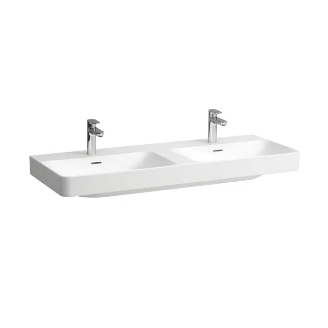PRO X Double washbasin, 2 basin bowls