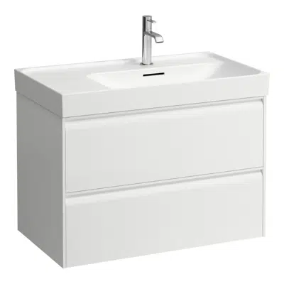 MEDA Vanity unit 800, 2 drawers, matches washbasin H817115 için görüntü