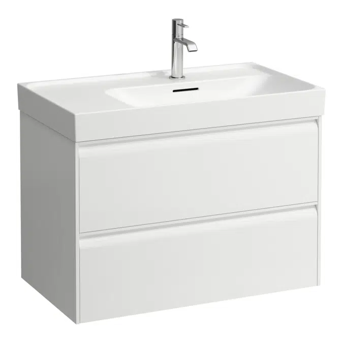 MEDA Vanity unit 800, 2 drawers, matches washbasin H817115