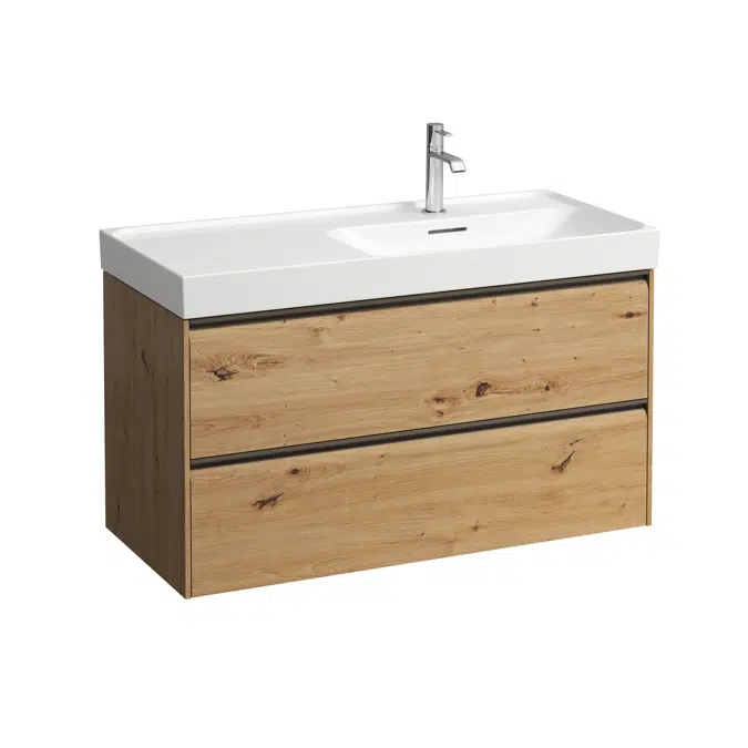 MEDA Vanity unit 1000, 2 drawers, matches washbasin H817117