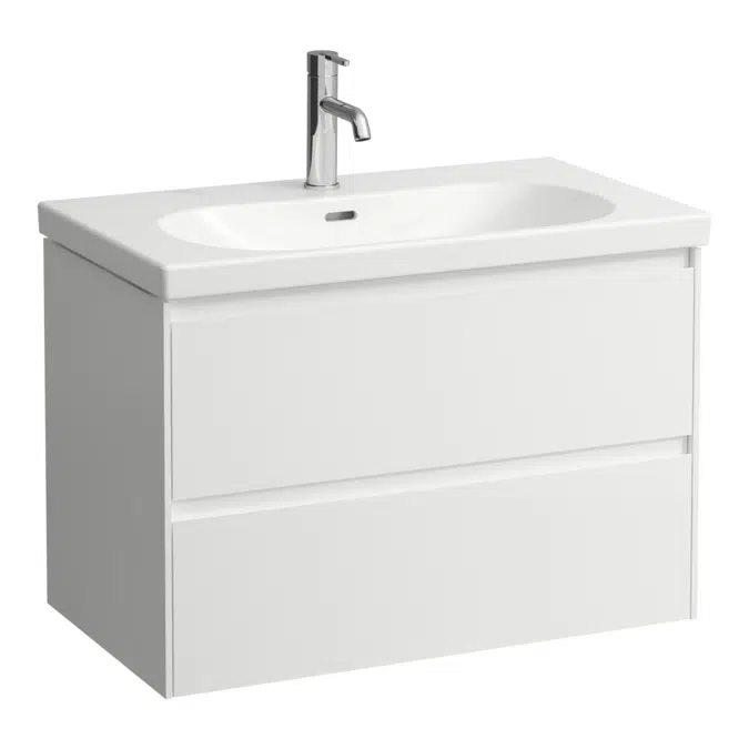 LANI Vanity unit, 2 drawers, matches vanity washbasin H810087