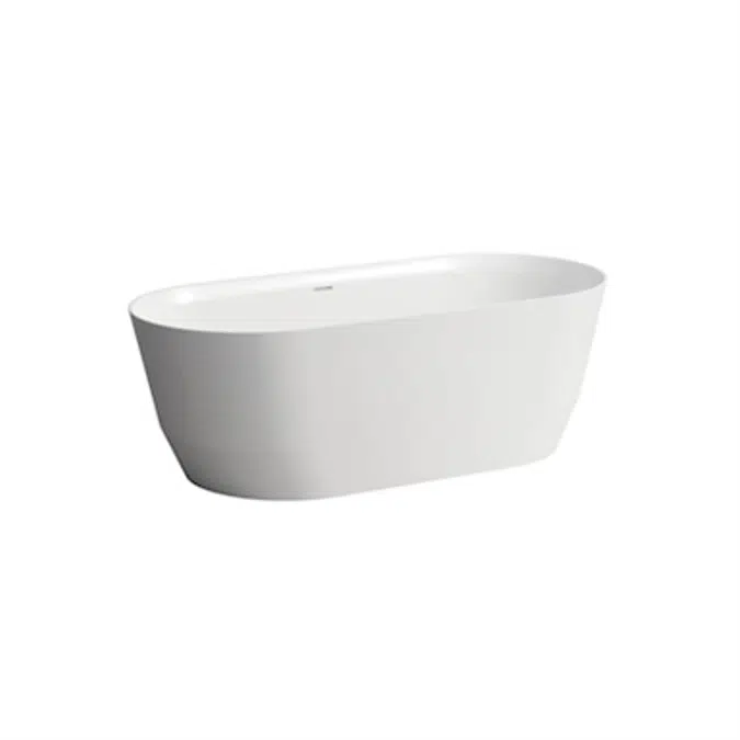 LAUFEN PRO Freestanding Bathtub 1650 x 750 mm, made of Marbond material