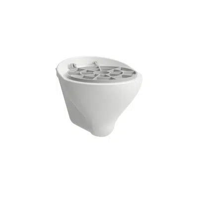 Image for BERNINA Wall-hung sink basin, with rim flushing, internal water inlet, internal outlet horizontal, with sink grid