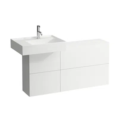 KARTELL BY LAUFEN Vanity unit 1200 mm, washbasin left