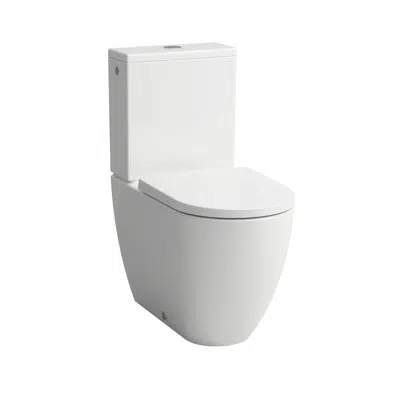 Obrázek pro PRO X Floorstanding WC Silent flush, 'rimless', close-coupled, washdown, without flushing rim, outlet horizontal/vertical 70-305