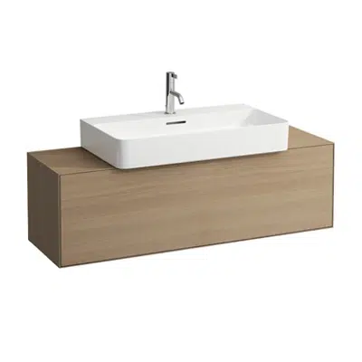 kuva kohteelle BOUTIQUE Vanity unit 1200 x 380 mm, with center cut out, with siphon