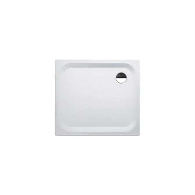 PLATINA Steel shower tray, extra flat, 1000 x 900 mm