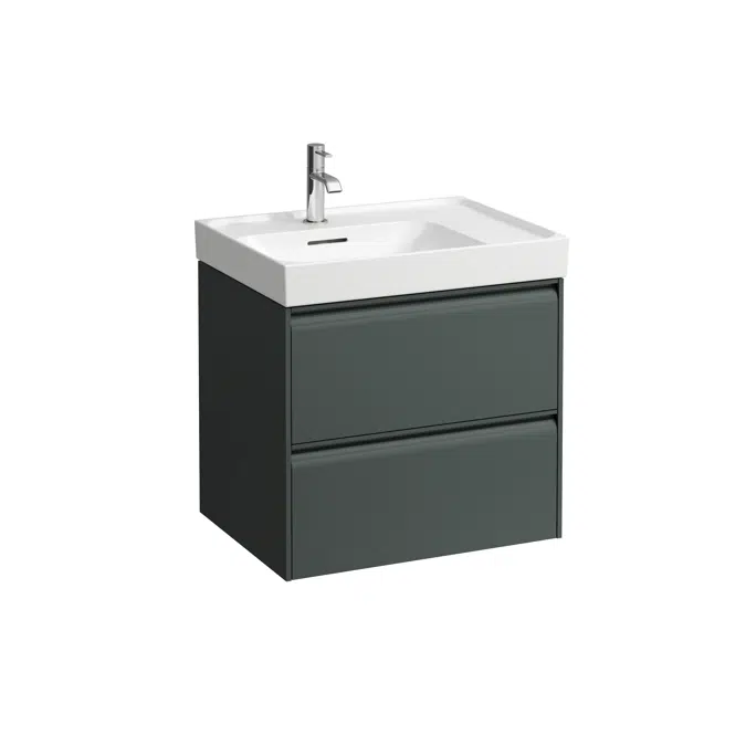 MEDA Vanity unit 600, 2 drawers, matches washbasin H817111 / H818111