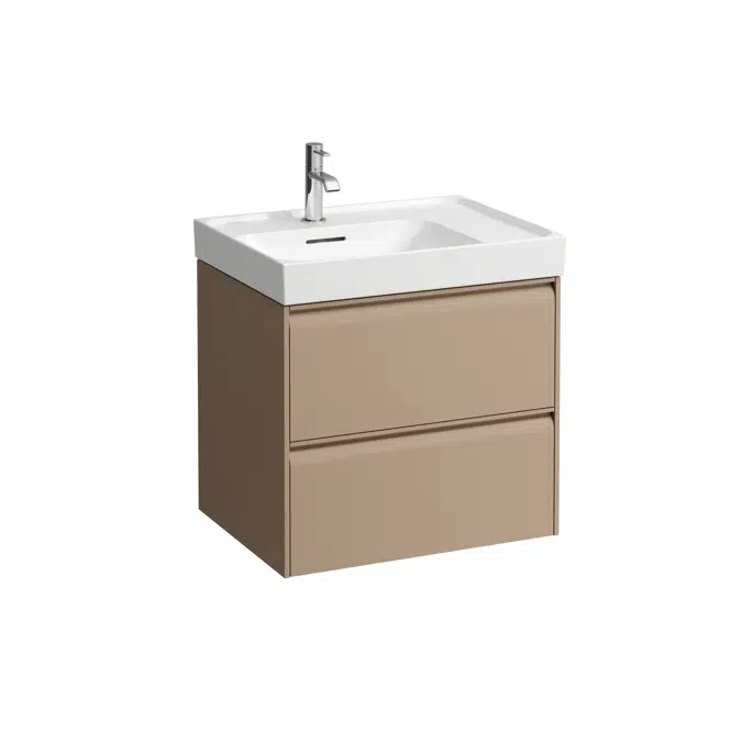 MEDA Vanity unit 600, 2 drawers, matches washbasin H817111 / H818111
