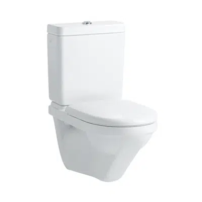 MODERNA R Wall hung WC rimless for cistern, wash down, without flushing rim