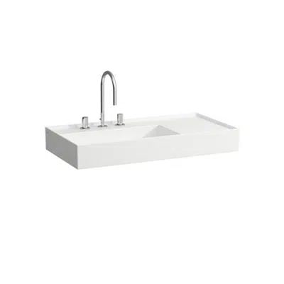 KARTELL BY LAUFEN Washbasin, shelf right 900 mm