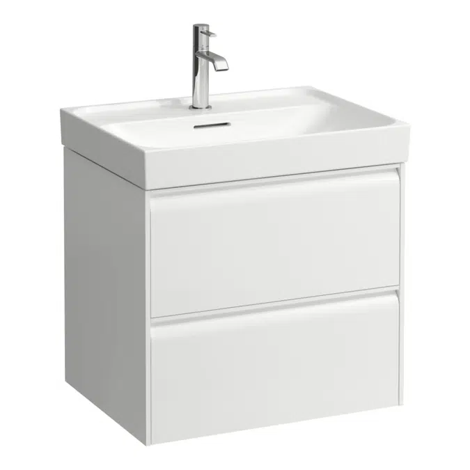 MEDA Vanity unit 600, 2 drawers, matches washbasin H810113