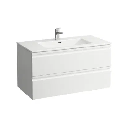 LAUFEN PRO S Combipack 1000 mm, washbasin 'slim' with vanity unit 'Pro' with 2 drawers, incl. drawer organiser