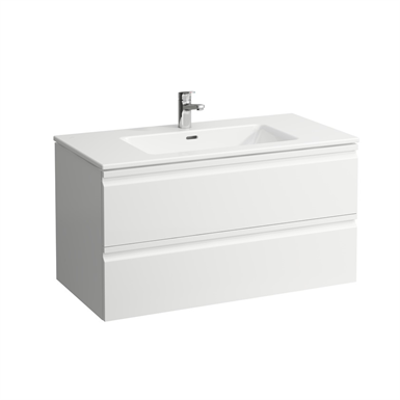 afbeelding voor LAUFEN PRO S Combipack 1000 mm, washbasin 'slim' with vanity unit 'Pro' with 2 drawers, incl. drawer organiser