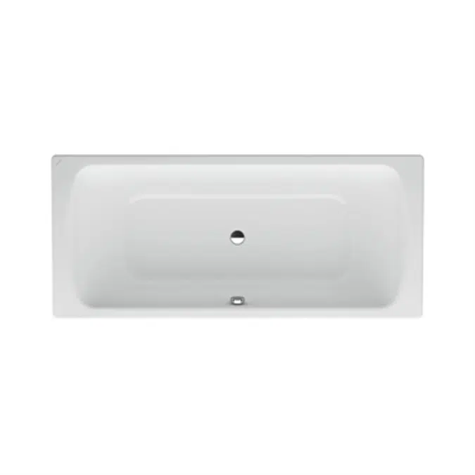 LAUFEN PRO Bathtub 1700 x 750 mm, steel, outlet at centre