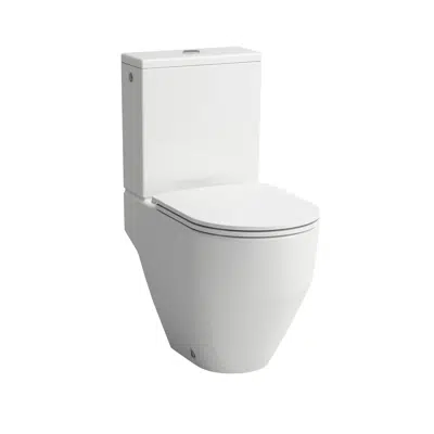 Image for LAUFEN PRO Floorstanding WC close-coupled, washdown, rimless, outlet horizontal or vertical, open back, Vario Outlet, vertical 70- 250, optimized for 4.5/3l flushing