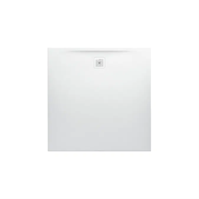 LAUFEN PRO Shower tray 1200x1200, made of Marbond composite material, super flat, square, outlet at side