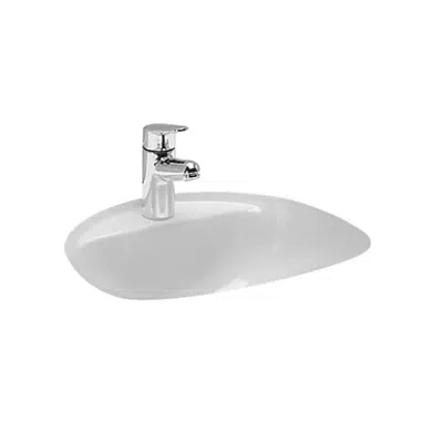 BIJOU Built-in washbasin 450 x 405 mm, ground