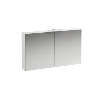 BASE Mirror cabinet with light and power socket UK IP 44 1200 mm