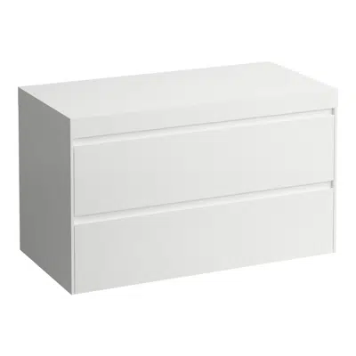 Image pour LANI Modular 1000, countertop 65 mm (.260 white matt), without cut-out, 2 drawers