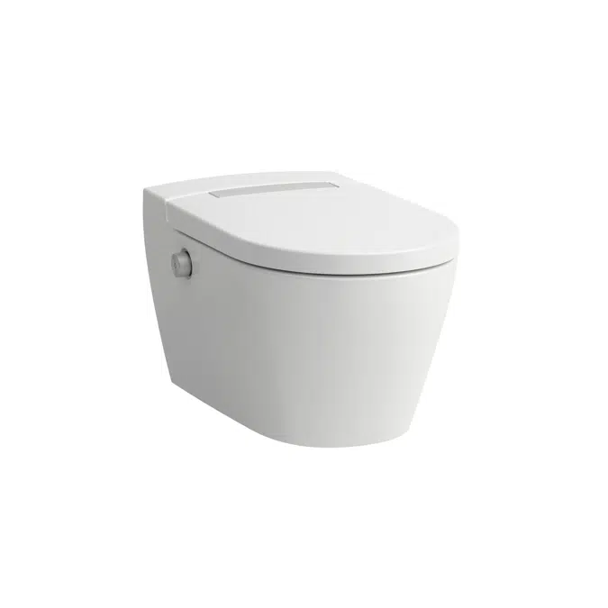 CLEANET AURIA AURIA plus Shower toilet wall-hung (for concealed cistern, EN1717), incl. remote, auto-open, seat heating, desinfection UV-light, silent flush