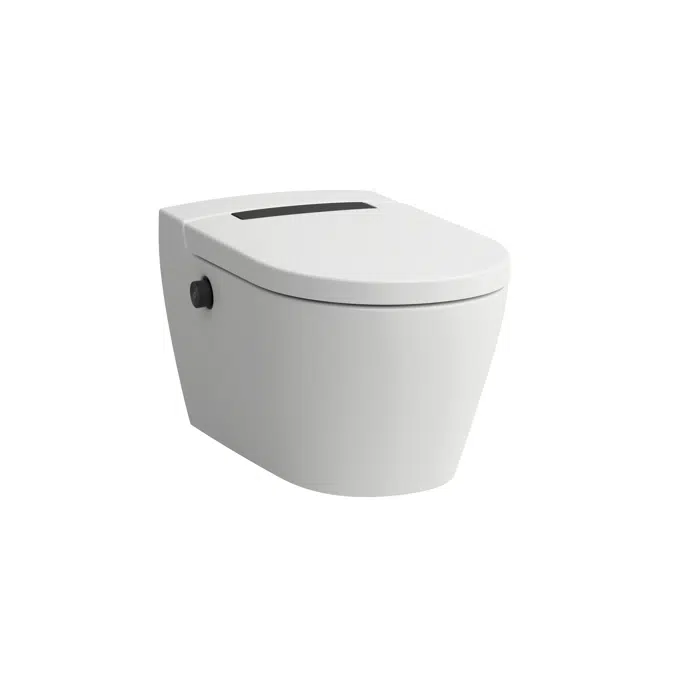 CLEANET AURIA AURIA plus Shower toilet wall-hung (for concealed cistern, EN1717), incl. remote, auto-open, seat heating, desinfection UV-light, silent flush