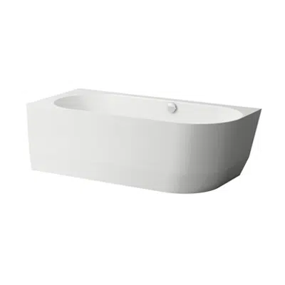 Image for LAUFEN PRO Bathtub, corner version left, incl. feet for bathtub, made of Marbond composite material