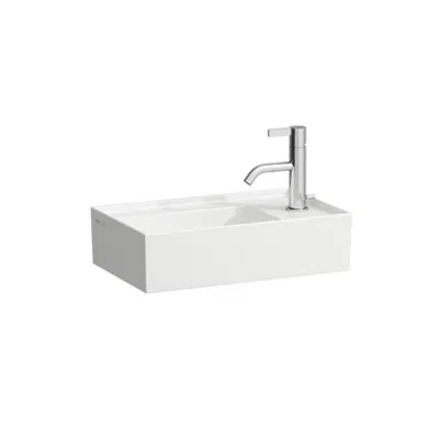 Image for KARTELL BY LAUFEN Small washbasin, asymmetric, tap bank right 460 mm