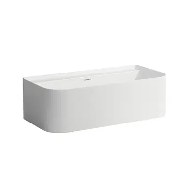 SONAR Bathtub, with wall connection at the back 1600 x 815 mm