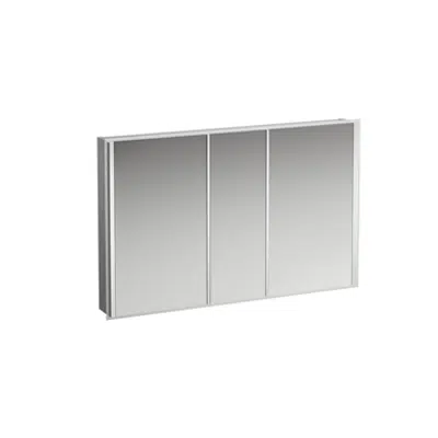 FRAME 25 Mirror cabinet 1200 mm, with ambient lighting, with sockets EU, with sensor switch