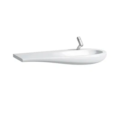 ILBAGNOALESSI ONE Countertop washbasin, shelf left 1200 mm