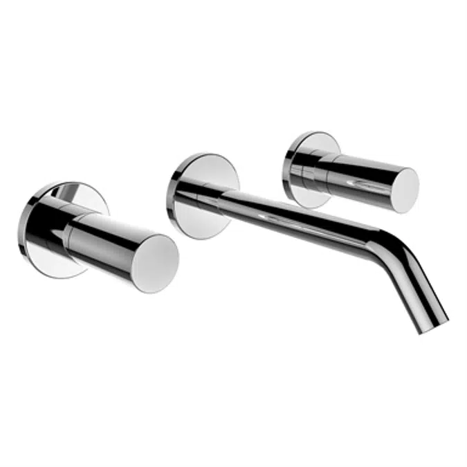 Kartell • LAUFEN, Concealed wall-mounted basin mixer, 2-handle, projection 175 mm, fixed spout