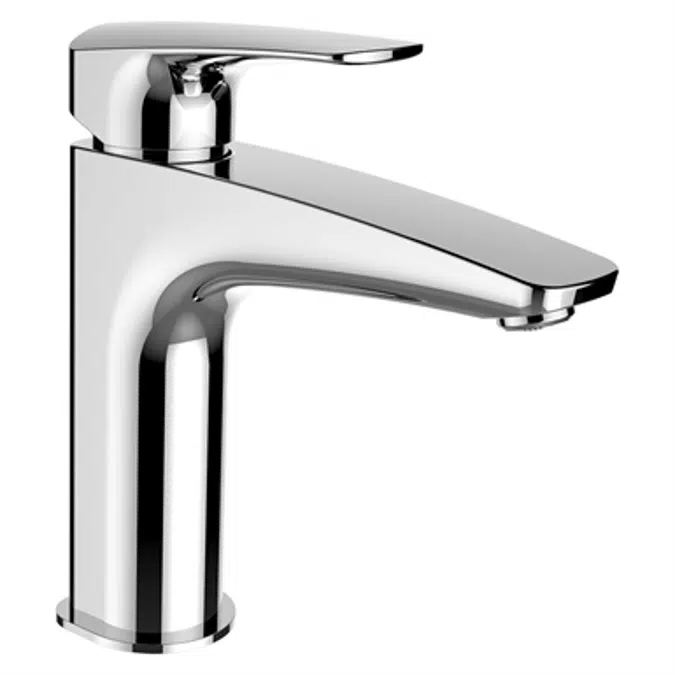 Laurin, Basin faucet, Eco+, projection 130 mm, fixed spout, w/o pop-up waste