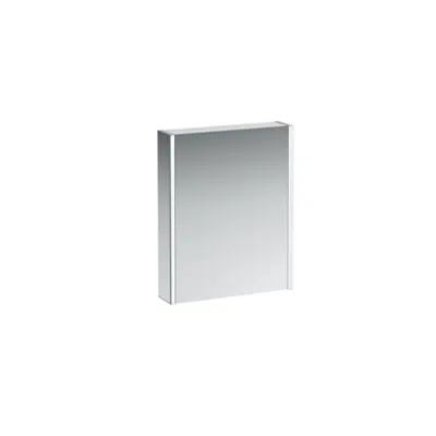 FRAME 25 Mirror cabinet 600 mm, ambient lighting, without socket, without sensor switch, left door