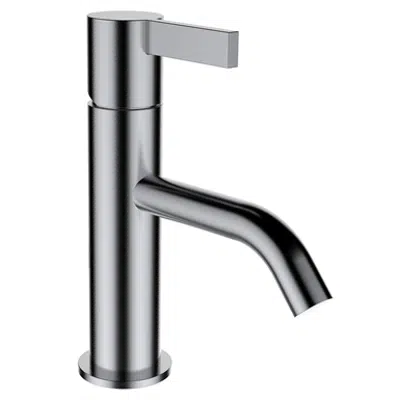 Kartell • LAUFEN, Basin faucet, Projection 115 mm, fixed spout, w/o pop-up waste, PVD inox look