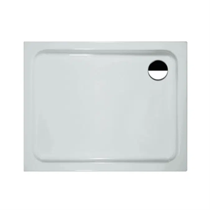 SOLUTIONS Rectangular shower tray, 1000 x 900 mm