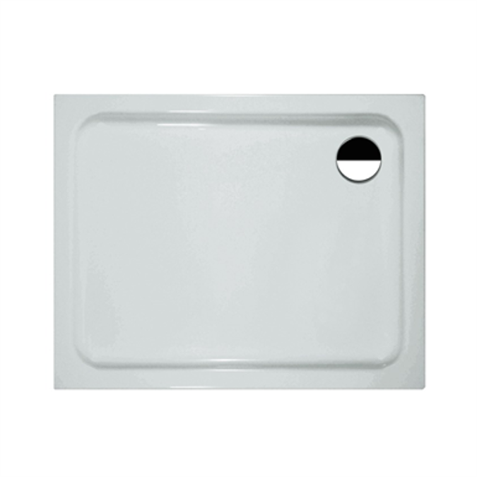 BIM objects Free download! SOLUTIONS Rectangular shower tray, 1000 x