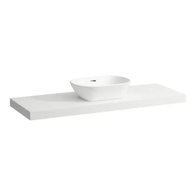 kuva kohteelle LANI Countertop 1400, with centre cut-out, 65 mm thick, incl. 3 installation brackets