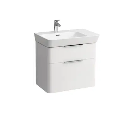 MODERNA R Vanity unit 655 mm (L) with two drawers for washbasin shelf right