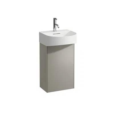 SONAR Vanity unit, 1 door, right hinged, matching small washbasin 815341