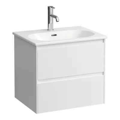 Lani for Lua Combipack 600 mm, washbasin 'slim' with vanity unit with 2 drawers 이미지