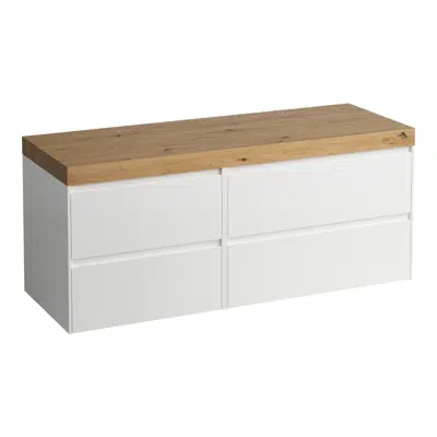 Image for LANI Modular 1400, countertop 65 mm (.267 wild oak), without cut-out, 4 drawers: drawer element 800 right + drawer element 600 left