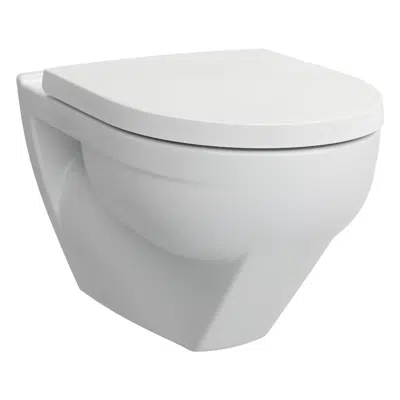 MODERNA S Wall hung WC silent 'classic', silent-flush/rimless, washdown, without flushing rim
